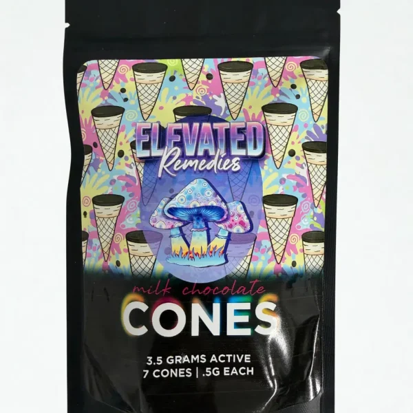 Elevated – Peanutbutter Mushroom Cones (.5g per cone)