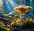 Functional mushrooms benefits displayed with Lion's Mane and Reishi varieties