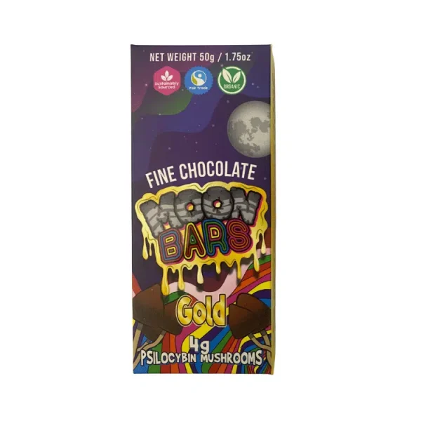 Moon Bars – Gold Chocolate Mushroom Bar 4g