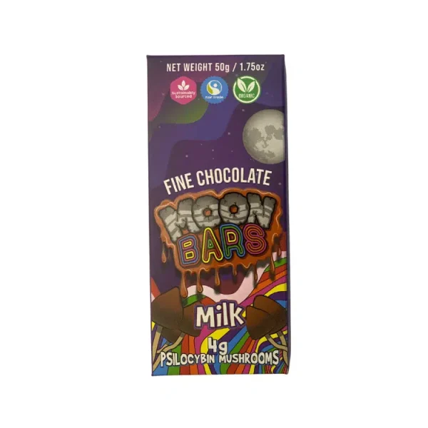 Moon Bars – Milk Chocolate Mushroom Bar 4g